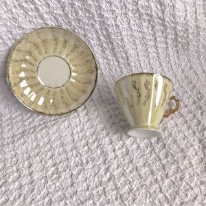 Vintage Tea Cup & Saucer made in Japan lustre wear